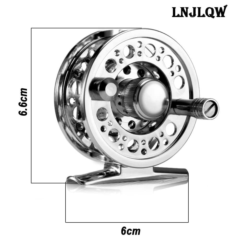 フライリール シルバー 軽量アルミニウム製 オルルド釣具 フライ用リール 3/4wt 5/6wt 7/8wt シルバー